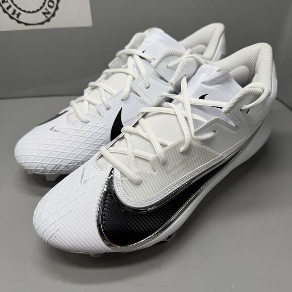 Nike Men Vapor Edge Elite 360 2 White Black Cleats FJ6125-100 Size 10.5 Wide NEW main image 9